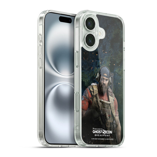 Tom Clancy's Ghost Recon Breakpoint Character Art Logo Soft Gel Case for Apple iPhone 16 Plus & MagSafe