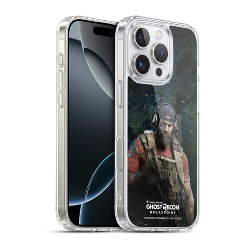 Tom Clancy's Ghost Recon Breakpoint Character Art Logo Soft Gel Case for Apple iPhone 16 Pro & MagSafe