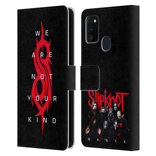 Slipknot We Are Not Your Kind Logo Leather Book Wallet Case Cover For Samsung Galaxy M30s (2019)/M21 (2020)