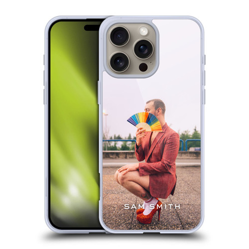 Sam Smith Art Rainbow Fan Soft Gel Case for Apple iPhone 16 Pro Max