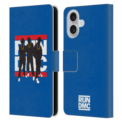 Run-D.M.C. Key Art Silhouette Leather Book Wallet Case Cover For Apple iPhone 16