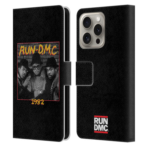 Run-D.M.C. Key Art Photo 1982 Leather Book Wallet Case Cover For Apple iPhone 16 Pro