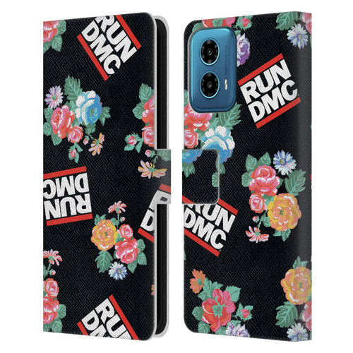 Run-D.M.C. Key Art Pattern Leather Book Wallet Case Cover For Motorola Moto G34 5G