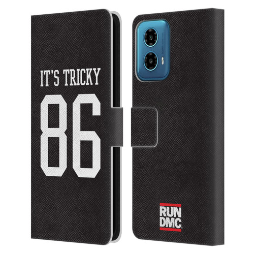 Run-D.M.C. Key Art It's Tricky Leather Book Wallet Case Cover For Motorola Moto G34 5G
