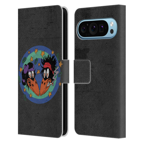 The Black Crowes Graphics Distressed Leather Book Wallet Case Cover For Google Pixel 9 / Pixel 9 Pro