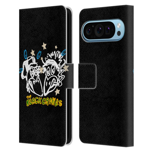 The Black Crowes Graphics Heads Leather Book Wallet Case Cover For Google Pixel 9 / Pixel 9 Pro