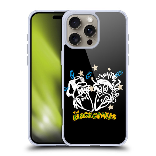 The Black Crowes Graphics Heads Soft Gel Case for Apple iPhone 16 Pro Max