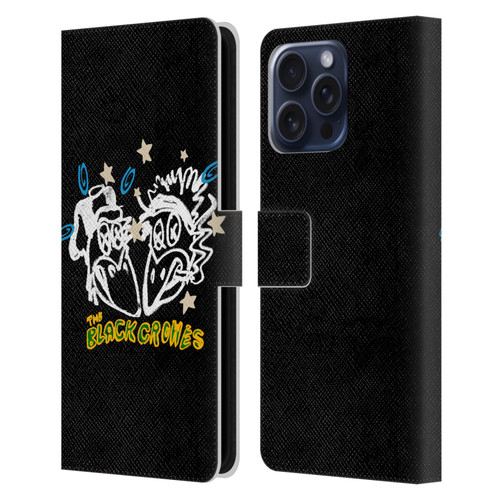 The Black Crowes Graphics Heads Leather Book Wallet Case Cover For Apple iPhone 16 Pro Max