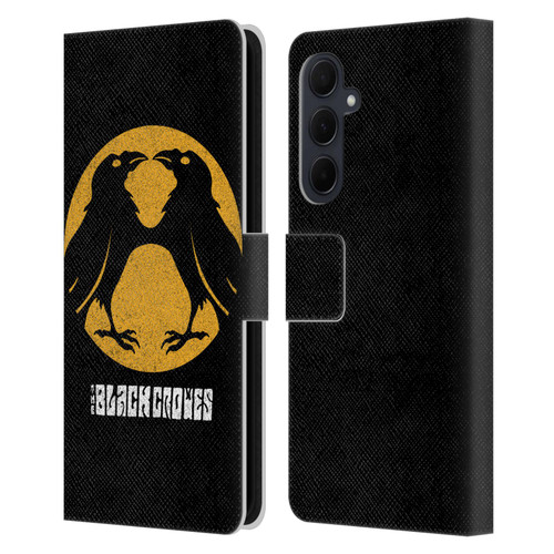 The Black Crowes Graphics Circle Leather Book Wallet Case Cover For Samsung Galaxy A35 5G