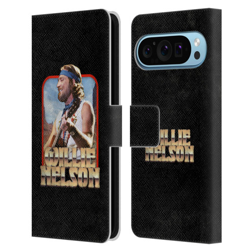 Willie Nelson Grunge Vintage Leather Book Wallet Case Cover For Google Pixel 9 / Pixel 9 Pro