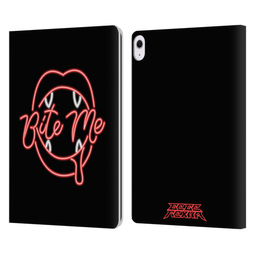Bebe Rexha Key Art Neon Bite Me Leather Book Wallet Case Cover For Apple iPad Air 13 2024