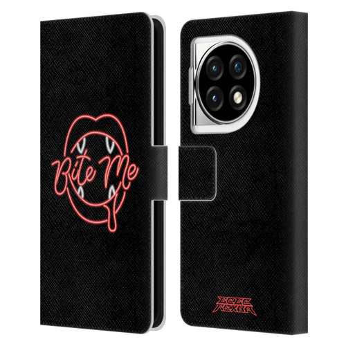 Bebe Rexha Key Art Neon Bite Me Leather Book Wallet Case Cover For OPPO OnePlus Ace 3 5G