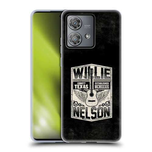 Willie Nelson Grunge Flying Guitar Soft Gel Case for Motorola Edge 40 Neo 5G