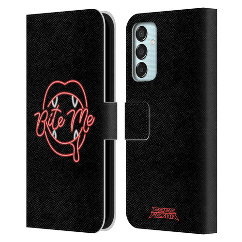 Bebe Rexha Key Art Neon Bite Me Leather Book Wallet Case Cover For Samsung Galaxy M15/F15 5G