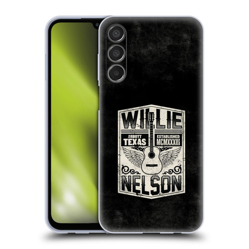 Willie Nelson Grunge Flying Guitar Soft Gel Case for Samsung Galaxy M15/F15 5G