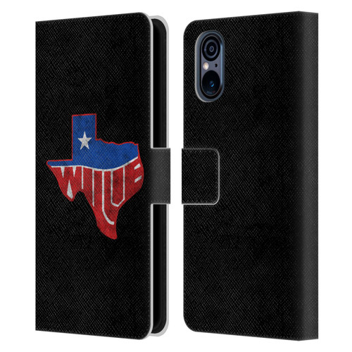 Willie Nelson Grunge Texas Leather Book Wallet Case Cover For Sony Xperia 5 V 5G