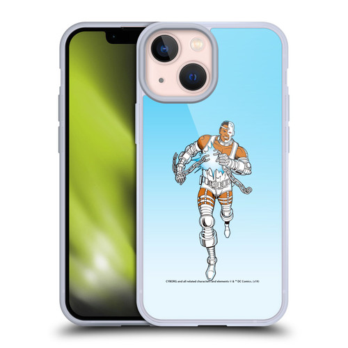 Cyborg DC Comics Fast Fashion Classic 2 Soft Gel Case for Apple iPhone 13 Mini