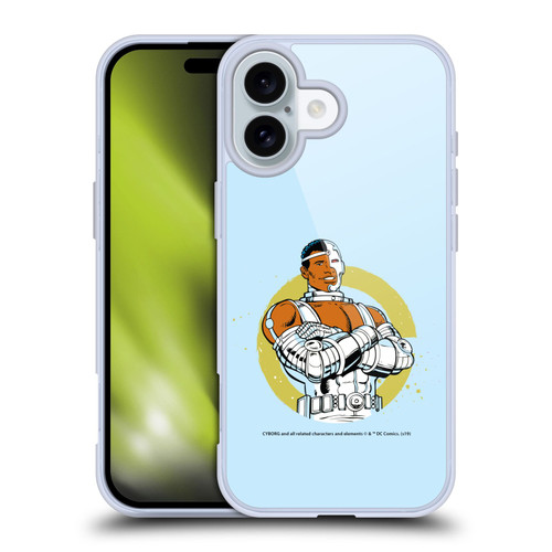 Cyborg DC Comics Fast Fashion Classic Soft Gel Case for Apple iPhone 16