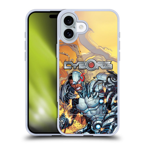 Cyborg DC Comics Fast Fashion Comic Soft Gel Case for Apple iPhone 16 Plus
