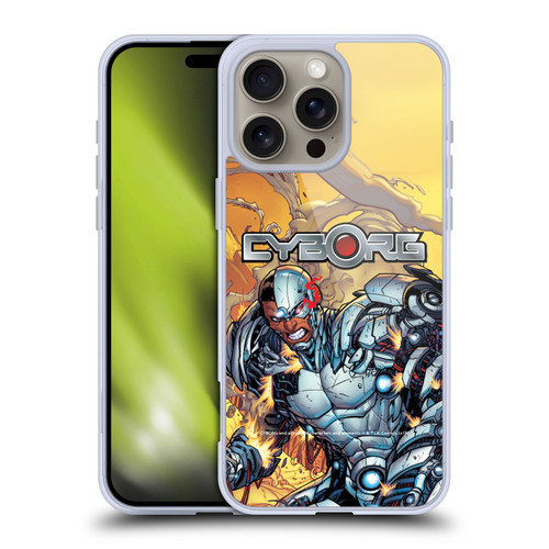 Cyborg DC Comics Fast Fashion Comic Soft Gel Case for Apple iPhone 16 Pro Max