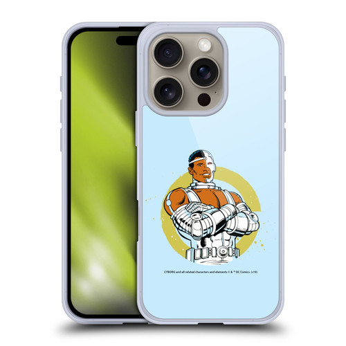 Cyborg DC Comics Fast Fashion Classic Soft Gel Case for Apple iPhone 16 Pro