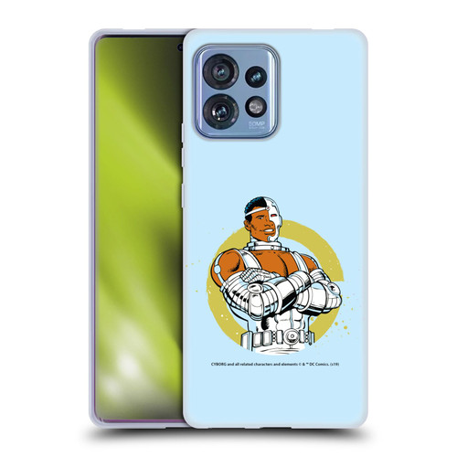 Cyborg DC Comics Fast Fashion Classic Soft Gel Case for Motorola Moto Edge 40 Pro
