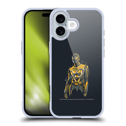 Black Lightning Key Art Thunder Soft Gel Case for Apple iPhone 16