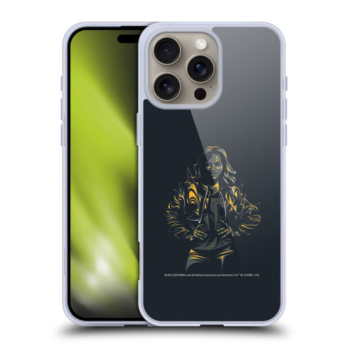 Black Lightning Key Art Jennifer Pierce Soft Gel Case for Apple iPhone 16 Pro Max