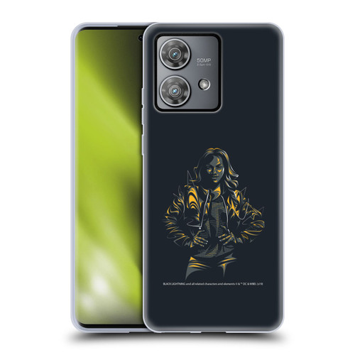 Black Lightning Key Art Jennifer Pierce Soft Gel Case for Motorola Edge 40 Neo 5G