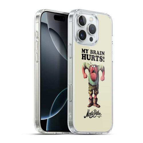 Monty Python Key Art My Brain Hurts Soft Gel Case for Apple iPhone 16 Pro Max & MagSafe