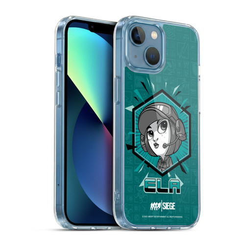 Tom Clancy's Rainbow Six Siege Chibi Operators Ela Soft Gel Case for Apple iPhone 13 Mini & MagSafe