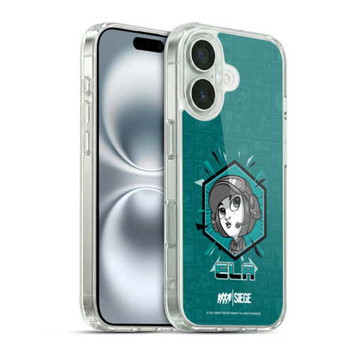 Tom Clancy's Rainbow Six Siege Chibi Operators Ela Soft Gel Case for Apple iPhone 16 & MagSafe