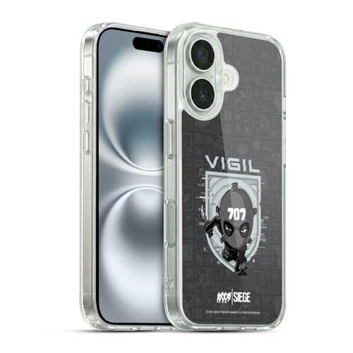 Tom Clancy's Rainbow Six Siege Chibi Operators Vigil Soft Gel Case for Apple iPhone 16 & MagSafe