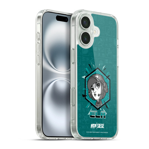 Tom Clancy's Rainbow Six Siege Chibi Operators Ela Soft Gel Case for Apple iPhone 16 Plus & MagSafe