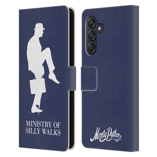 Monty Python Key Art Ministry Of Silly Walks Leather Book Wallet Case Cover For Samsung Galaxy M55 5G
