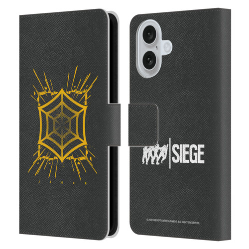 Tom Clancy's Rainbow Six Siege Icons Jager Leather Book Wallet Case Cover For Apple iPhone 16