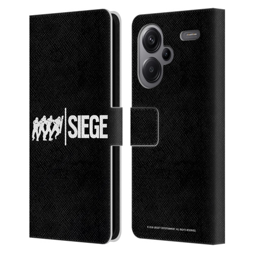 Tom Clancy's Rainbow Six Siege Logos Attack Leather Book Wallet Case Cover For Xiaomi Redmi Note 13 Pro Plus 5G