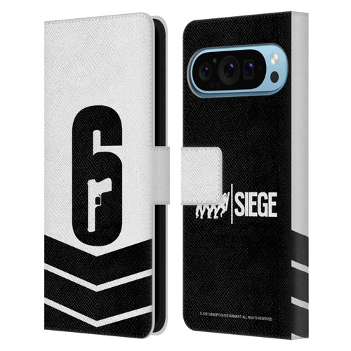 Tom Clancy's Rainbow Six Siege Logo Art Esport Jersey Leather Book Wallet Case Cover For Google Pixel 9 / Pixel 9 Pro
