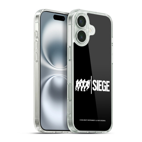 Tom Clancy's Rainbow Six Siege Logos Attack Soft Gel Case for Apple iPhone 16 Plus & MagSafe