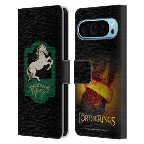 The Lord Of The Rings The Fellowship Of The Ring Graphics Prancing Pony Leather Book Wallet Case Cover For Google Pixel 9 / Pixel 9 Pro