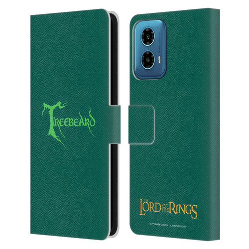 The Lord Of The Rings The Fellowship Of The Ring Graphics Treebeard Leather Book Wallet Case Cover For Motorola Moto G34 5G