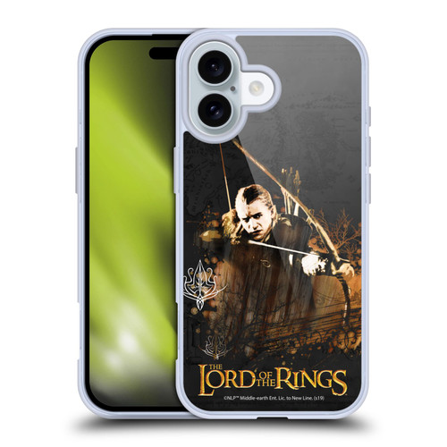 The Lord Of The Rings The Fellowship Of The Ring Character Art Legolas Soft Gel Case for Apple iPhone 16