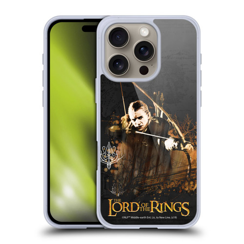 The Lord Of The Rings The Fellowship Of The Ring Character Art Legolas Soft Gel Case for Apple iPhone 16 Pro