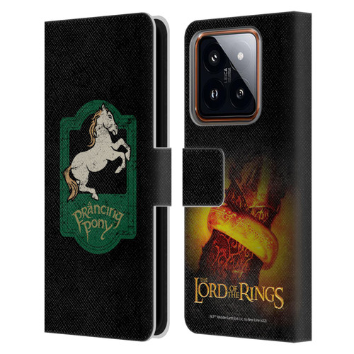 The Lord Of The Rings The Fellowship Of The Ring Graphics Prancing Pony Leather Book Wallet Case Cover For Xiaomi 14