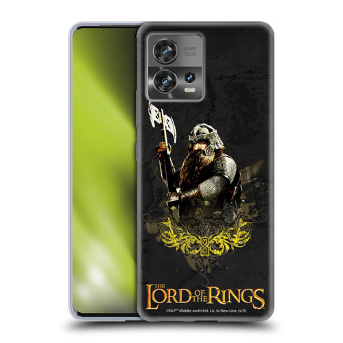 The Lord Of The Rings The Fellowship Of The Ring Character Art Gimli Soft Gel Case for Motorola Moto Edge 30 Fusion