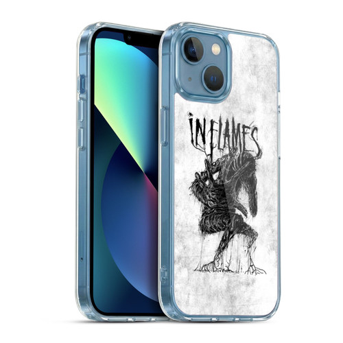 In Flames Metal Grunge Big Creature Soft Gel Case for Apple iPhone 13 Mini & MagSafe