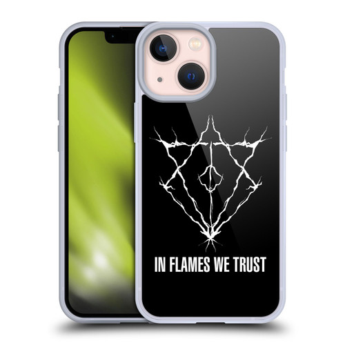 In Flames Metal Grunge Jesterhead Logo Soft Gel Case for Apple iPhone 13 Mini