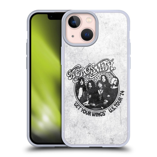 Aerosmith Black And White Get Your Wings US Tour Soft Gel Case for Apple iPhone 13 Mini