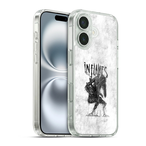 In Flames Metal Grunge Big Creature Soft Gel Case for Apple iPhone 16 & MagSafe