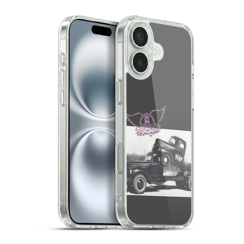 Aerosmith Black And White The Pump Soft Gel Case for Apple iPhone 16 Plus & MagSafe
